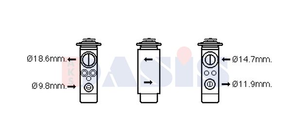 AKS DASIS Расширительный клапан, кондиционер 840262N